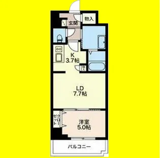 ロイジェント新栄Ⅱ【8階】の間取り