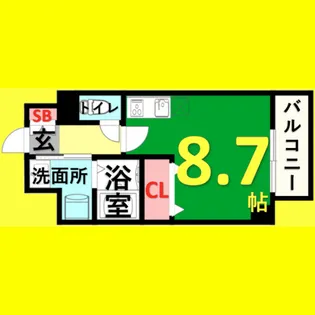 アルバ志賀本通【3階】の間取り
