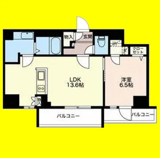 ロイジェント新栄Ⅱ【3階】の間取り
