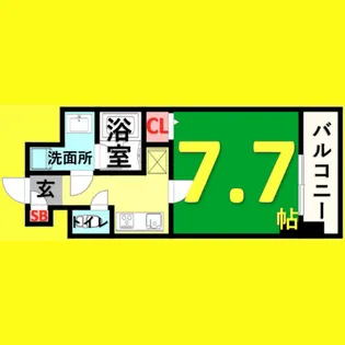レジデンスユウキ【902号室】の間取り