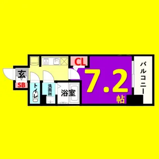 メイクスデザイン鶴舞【14階】の間取り