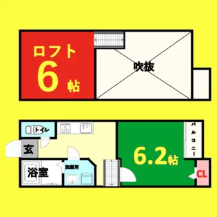 Creo中村公園弐番館【1階】の間取り