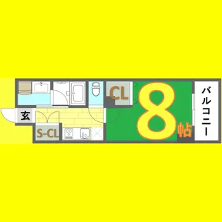 プロシード金山3【8階】の間取り
