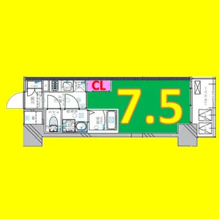 ディアレイシャス名古屋太閤通Ⅳ【9階】の間取り