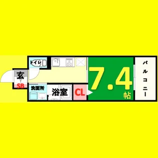 GRAND ESPOIR IZUMI【13階】の間取り