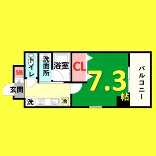 CITY SPIRE 名駅前【4階】の間取り