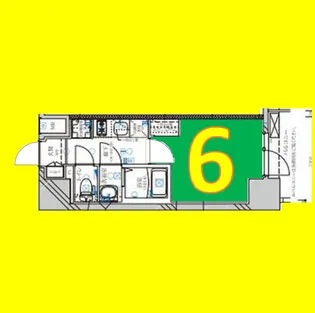 ディアレイシャス名古屋大須通【3階】の間取り