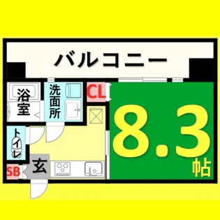 ル・シャンパーニュ【8階】の間取り