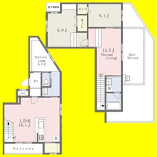 Residence de 池下【301号室】の間取り