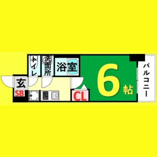 アドバンス名古屋シュテルン【6階】の間取り