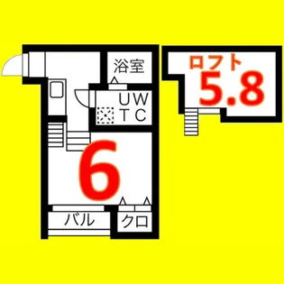 ファンタジアン名駅西【1階】の間取り