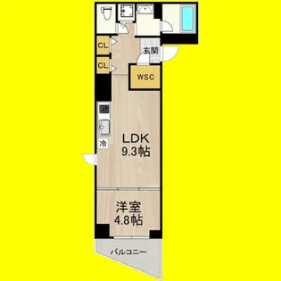 セノアタワー泉【3階】の間取り