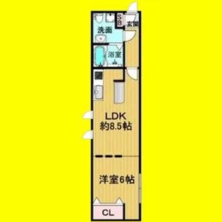 リアライズ名城公園【1階】の間取り