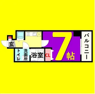 プロシード金山【4階】の間取り