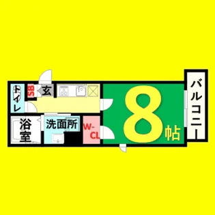 Grid Nagoya【4階】の間取り