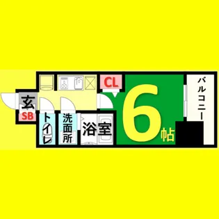 メイクス今池PRIME【7階】の間取り