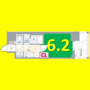 エスリード志賀本通ザ・フロント【10階】の間取り