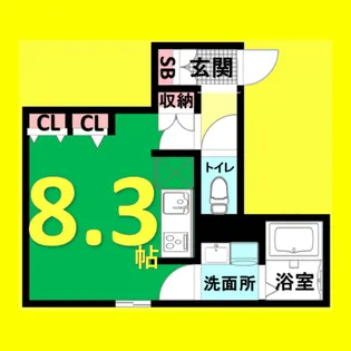 WELL COURT NAKAMURAKOUEN【2階】の間取り