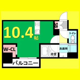 ハーモニーレジデンス名古屋イースト【2階】の間取り