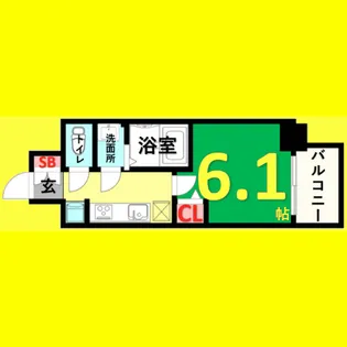 メイクス今池02【9階】の間取り