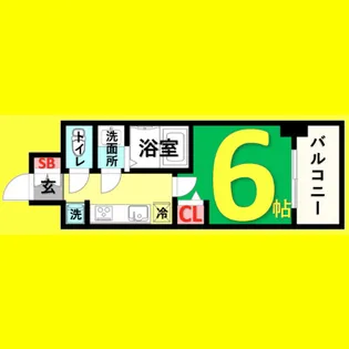 メイクス今池02【13階】の間取り