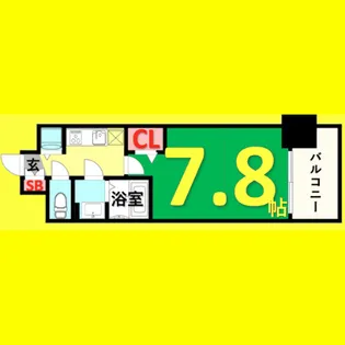 プレサンスジェネ千種内山【6階】の間取り