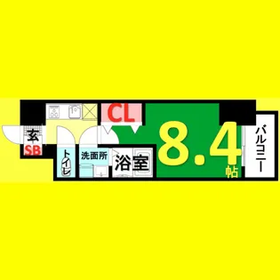 S-RESIDENCE山王【4階】の間取り