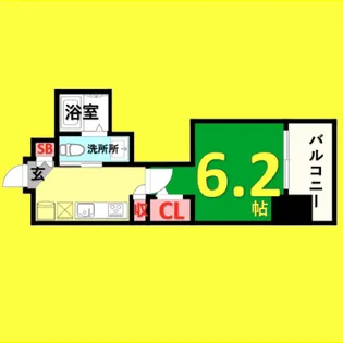 エステムコート名古屋泉プラチナムゲート【3階】の間取り