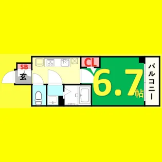 プレサンス金山デュアル【9階】の間取り