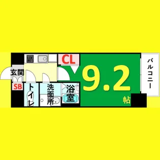 プレサンス栄フェル【3階】の間取り