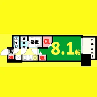 パルティール千種アネックス【4階】の間取り