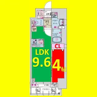 プレサンス今池駅前フェルディノ【3階】の間取り