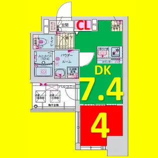 プレサンス今池駅前フェルディノ【6階】の間取り