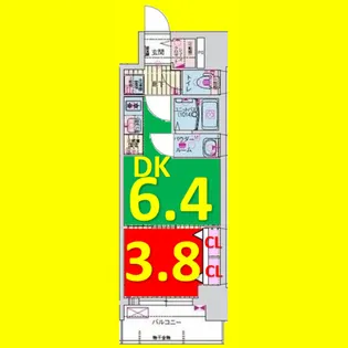 プレサンス今池駅前フェルディノ【11階】の間取り