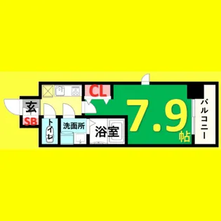 メイクス新栄【5階】の間取り
