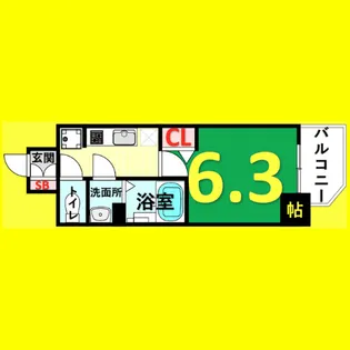 MAXIV東別院【14階】の間取り