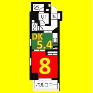 meLiV鶴舞【7階】の間取り