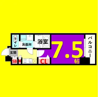 meLiV鶴舞【14階】の間取り