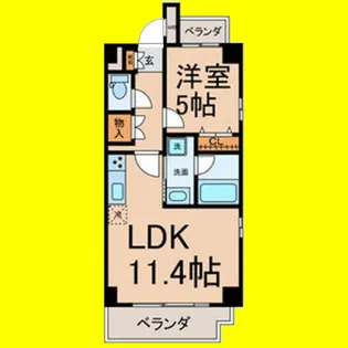 Casa de Partida【401号室】の間取り