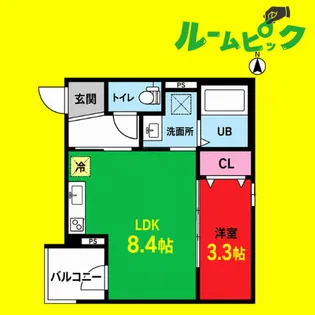 CRASTINE大杉(クラスティーネオオスギ)【203号室】の間取り