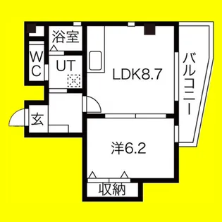 THE RESIDENCE IMAIKE NORTH【7階】の間取り