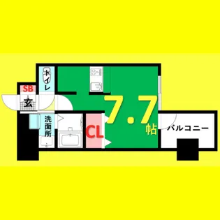 アドバンス名古屋モクシー【4階】の間取り