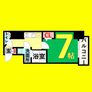 エスリード新栄テセラ【4階】の間取り