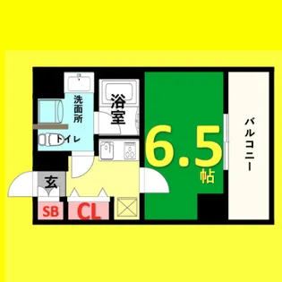 レジディア高岳【8階】の間取り