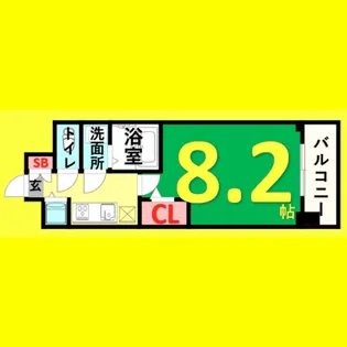 LaDouceur黒川【8階】の間取り