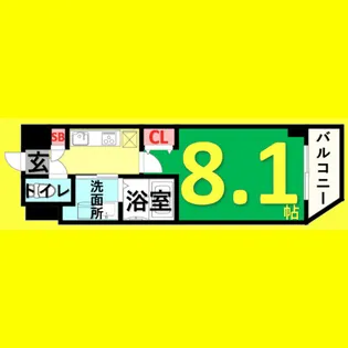 AHマンション泉【8階】の間取り