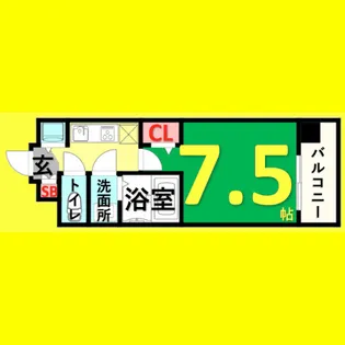 プレサンス名古屋STATIONディーヴァ【11階】の間取り