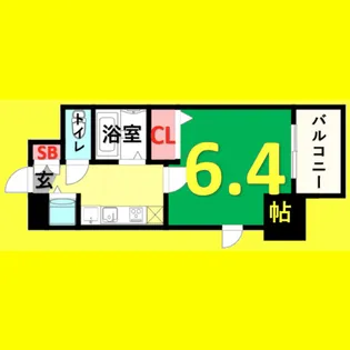 プレサンス鶴舞公園WEST【9階】の間取り