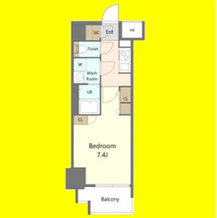 S-RESIDENCE高岳駅前awake(アウェイク)【11階】の間取り