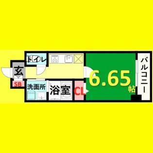 第18金山フクマルビル【6階】の間取り